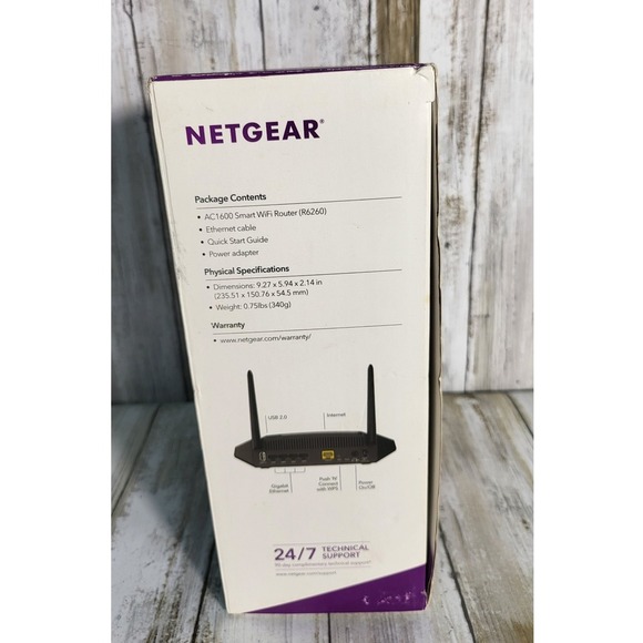 NETGEAR AC1600 Dual Band Gigabit Smart Wifi 5 Router Wireless - Picture 5 of 7
